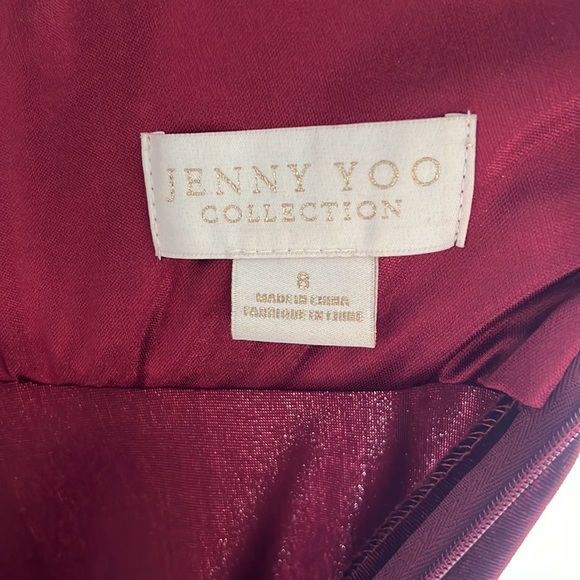 Jenny Yoo Logan Velvet Gown Size 8 - Picture 6 of 6